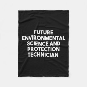Future Environmental Science And Protection Techni Fleece Blanket
