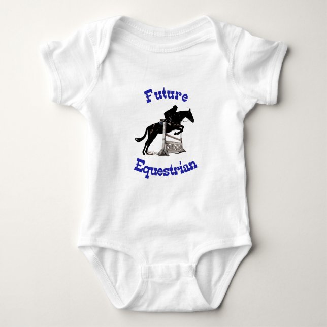 Future Equestrian Kid's Baby Bodysuit (Front)