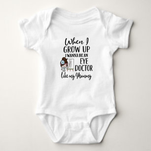 Future Eye Doctor Like Mummy Baby Bodysuit