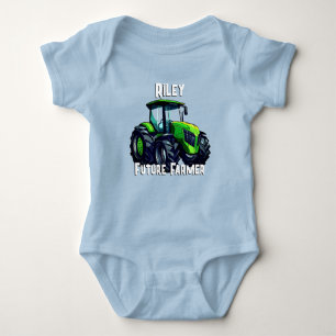 "Future Farmer" & Tractor Baby Bodysuit