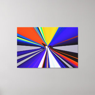 Future fast travel art canvas print