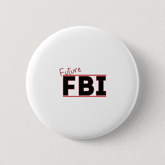 Future FBI 6 Cm Round Badge (Front)
