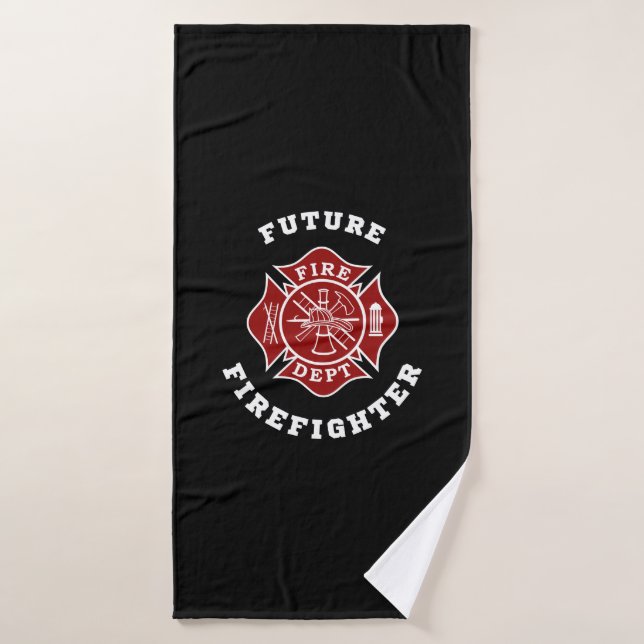 Future Firefighter Bath Towel (Bath Towel)