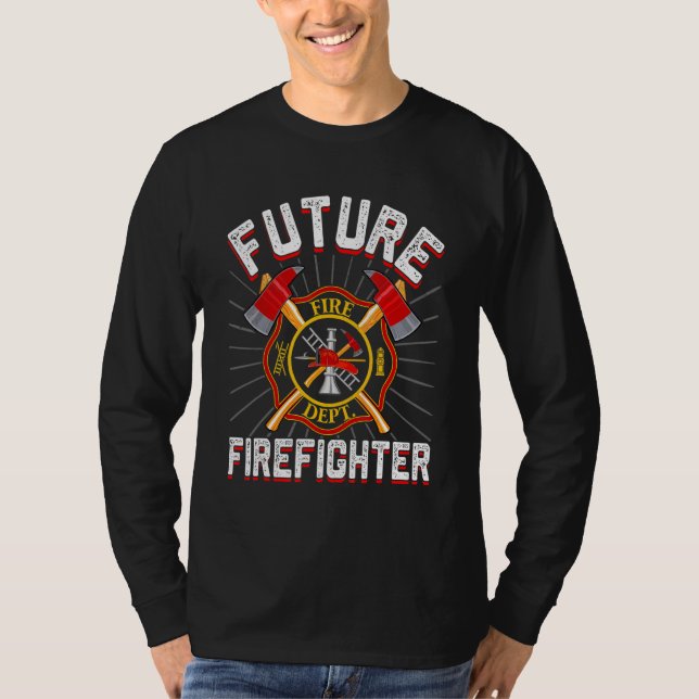 Future Firefighter  Firetrucks Fire Rescuer Firema T-Shirt (Front)