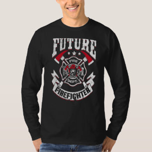 Future Firefighter Men Women Thin Red Line Firefig T-Shirt