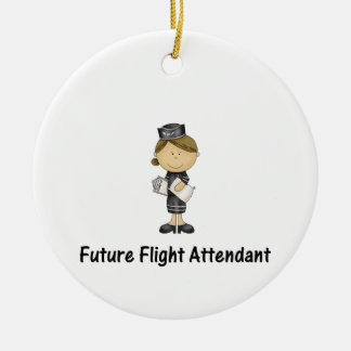 future flight attendant ceramic tree decoration