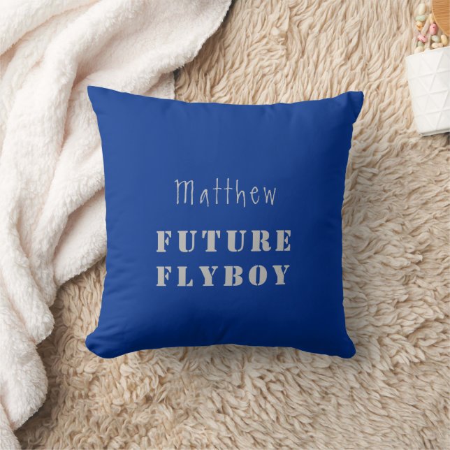 Future Flyboy Military Personalised   Cushion (Blanket)