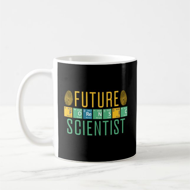 Future Forensic Scientist Forensic Criminology Coffee Mug (Left)