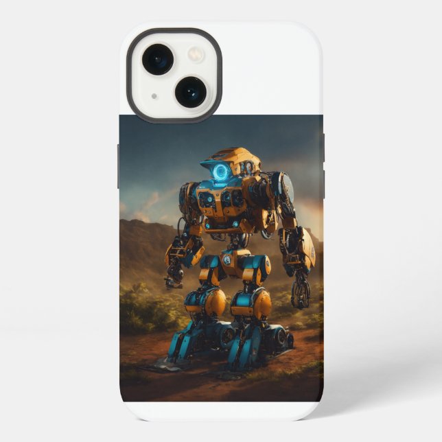 "Future Forge: The World of Machines" iPhone Case (Back)