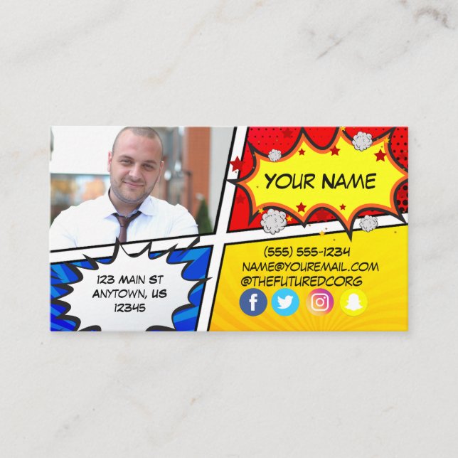 Future Foundation Superhero 2 Business Card (Front)