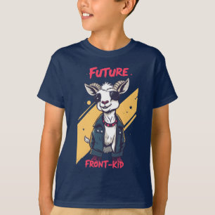 Future Frint-Front-Kid - Cool Goat Playground Punk T-Shirt