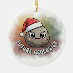 Future geologist ceramic tree decoration