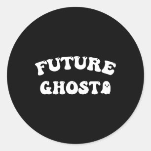 Future Ghost Funny Halloween Costume  Classic Round Sticker