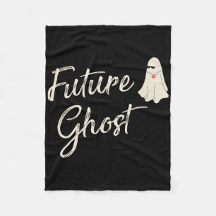 Future Ghost Funny Last Minute Retro Halloween Cos Fleece Blanket