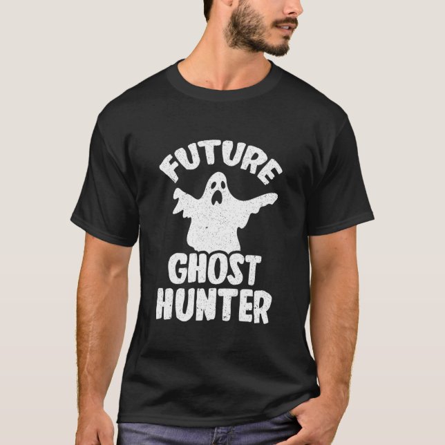 Future Ghost Hunter Kids Ghost Hunting T-Shirt (Front)
