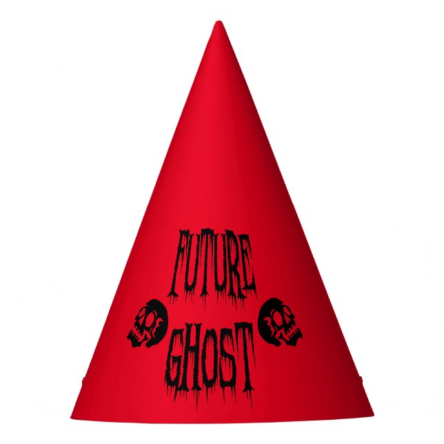 Future Ghost Paper Party Hat (Front)