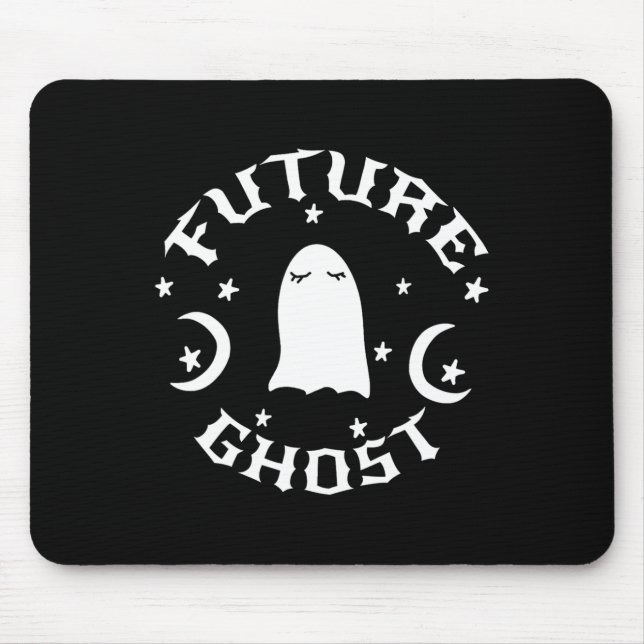Future Ghost Tee Halloween Costume Boo Fortune Tel Mouse Pad (Front)