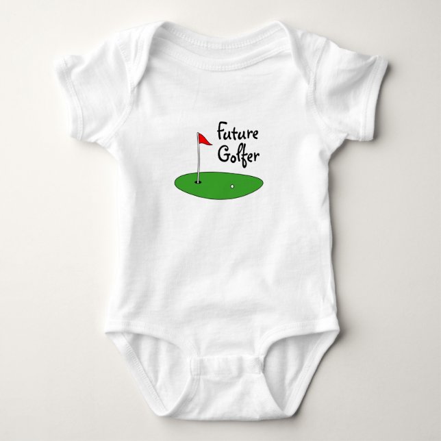 Future golfer Baby Bodysuit for newborn child (Front)