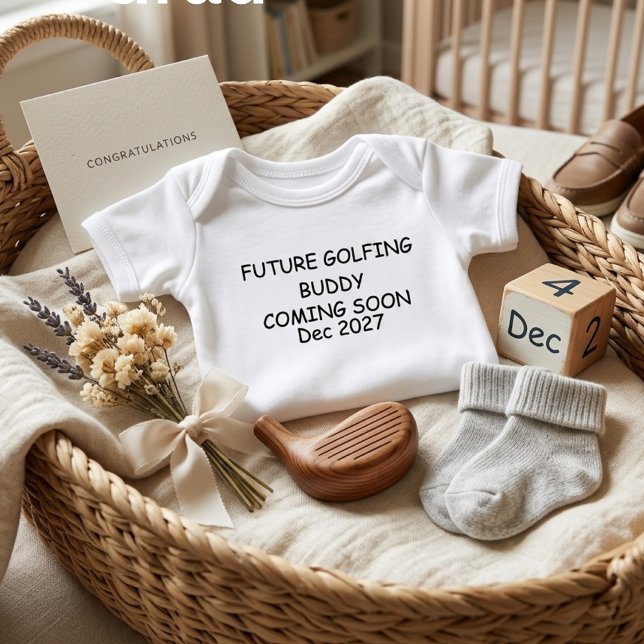 Future Golfing Buddy Baby Bodysuit Golf Pregnancy (Creator Uploaded)