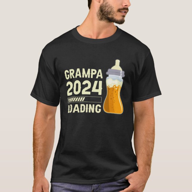 Future Grampa Grampa to be Grampa 2024 loading T-Shirt (Front)