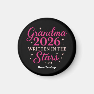 Future Grandma 2026 Celebration Written in Stars Magnet