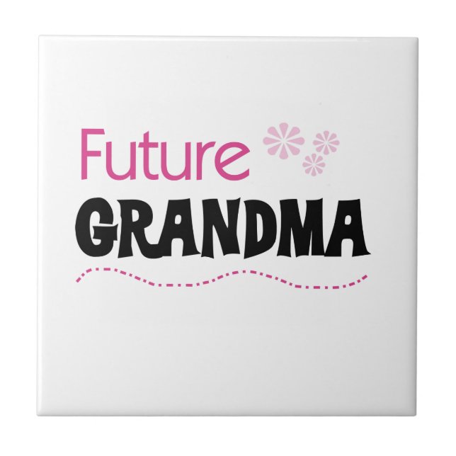 Future Grandma Gifts Tile (Front)