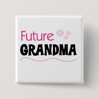 Future Grandma Tshirts and Gifts 15 Cm Square Badge