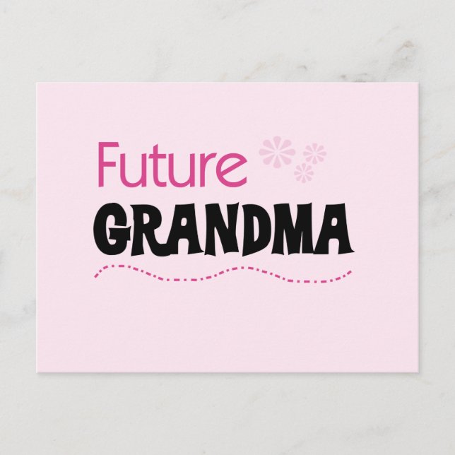 Future Grandma Tshirts and Gifts Postcard (Front)