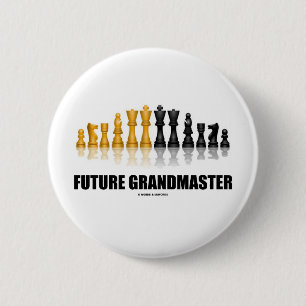 Future Grandmaster (Chess Set) 6 Cm Round Badge