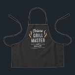 Future Grill Master Editable Colour Kid Apron<br><div class="desc">This lovely design can be customised to your favourite colour combinations. Matching adult and junior designs available. Makes a great gift! Find stylish stationery and gifts at our shop: www.berryberrysweet.com.</div>