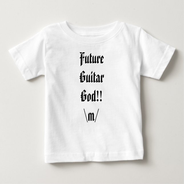 Future Guitar God!! Baby T-Shirt (Front)
