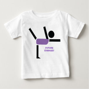 Future gymnast, gymnastics performer custom baby T-Shirt