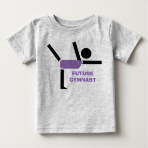 Future gymnast, gymnastics performer custom baby T-Shirt