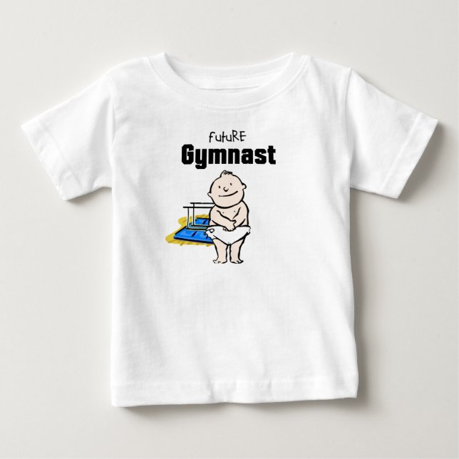 Future Gymnastics Star (Parallel Bar) Baby T-shirt (Front)