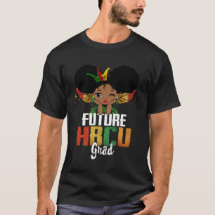 Future HBCU Grad Afro African Black Girls Kid Futu T-Shirt