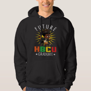 Future HBCU Grad History Black College Youth Black Hoodie