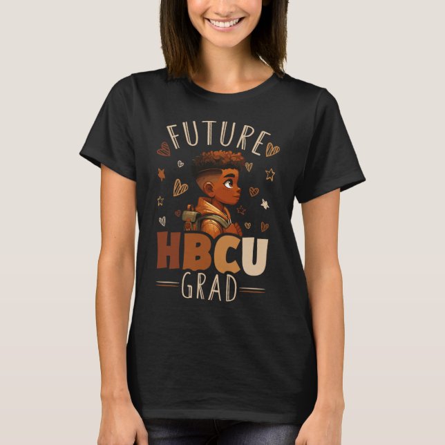 Future Hbcu Grad Shirt - Afro Black Boy Graduation (Front)