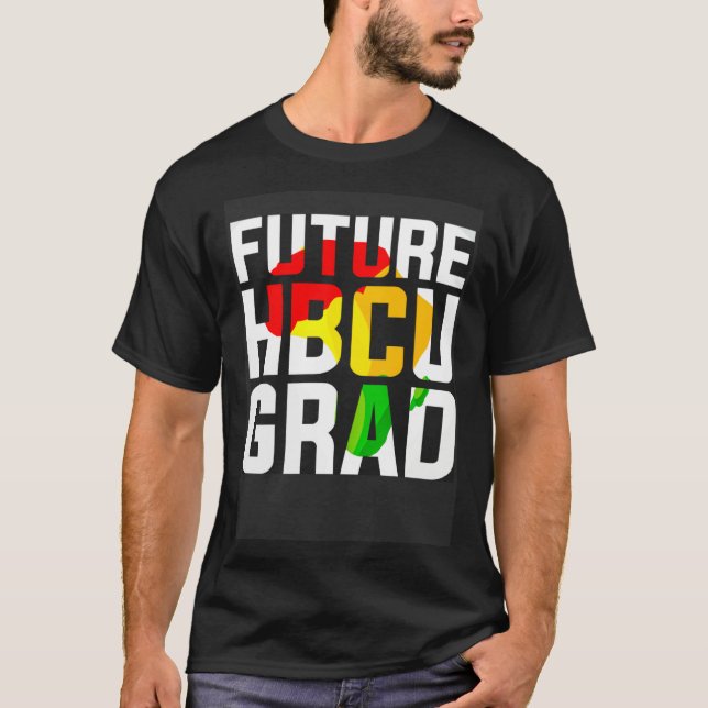 Future Hbcu Graduate Afro Black Girls College Grad T-Shirt (Front)