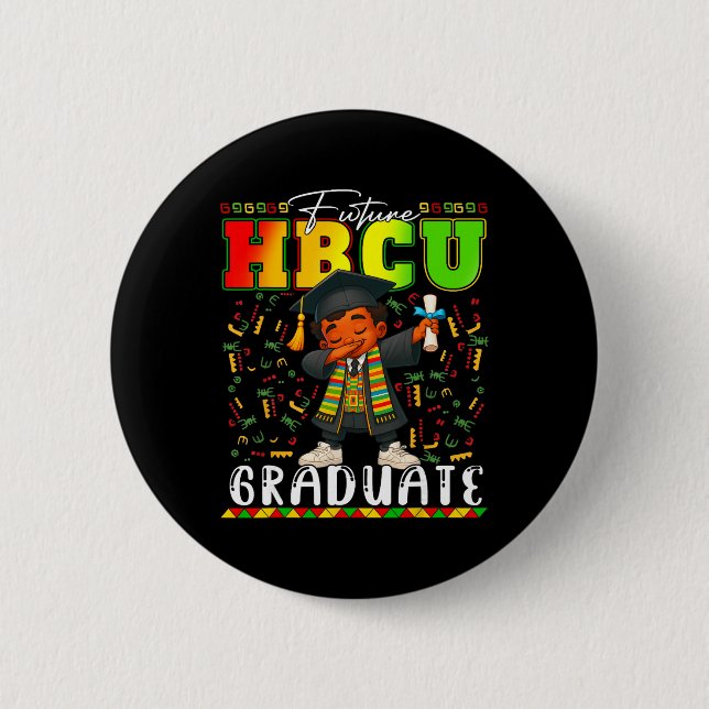 Future Hbcu Graduate Black History Month College B 6 Cm Round Badge (Front)