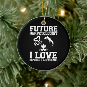 Future Herpetologist Herpetology Lover Amphibians Ceramic Tree Decoration