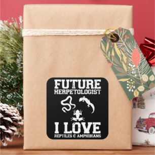 Future Herpetologist Herpetology Lover Amphibians Square Sticker