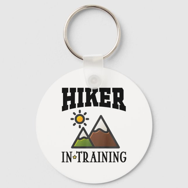 Future Hiker In Training Cute Hiking  Key Ring (Front)
