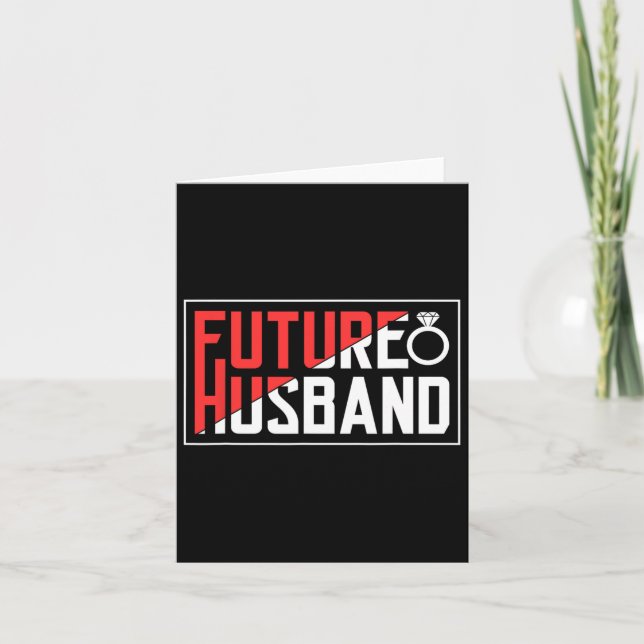 Future Husband Bachelor Wedding Groom Sayings Part Card (Front)