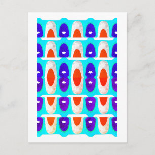 Future icons art postcard