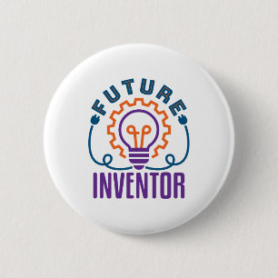 Future Inventor Engineer Scientist Science 6 Cm Round Badge