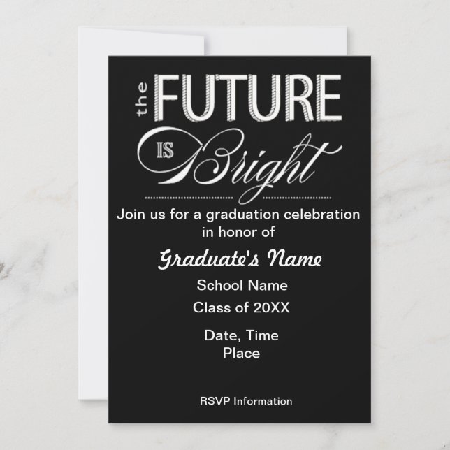 Future is Bright: Class of 2012 Invitations (Front)