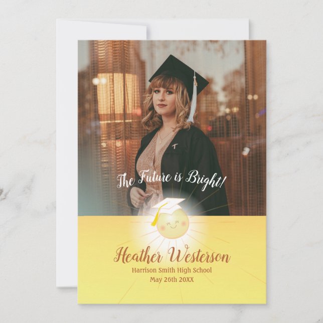 Future is Bright Graduation Announcement (Front)