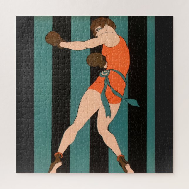 Future is Female 1920s Boxing Illustration Jigsaw Puzzle (Vertical)