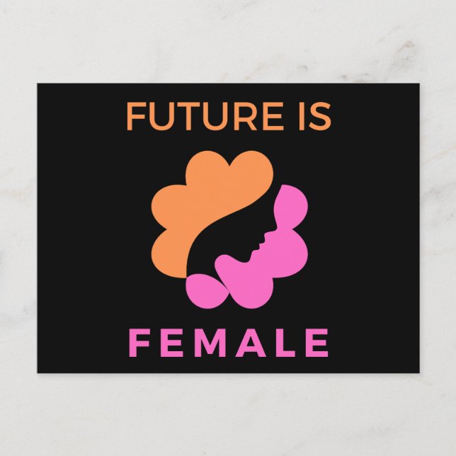 Future Is Female Feminist Postcard (Front)