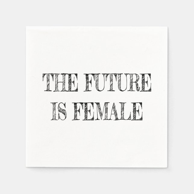 Future is Female Vintage Napkin (Front)